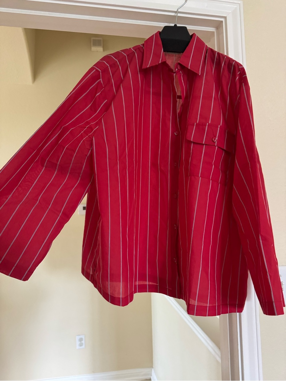 VRG GRL Vale shirt red stripe